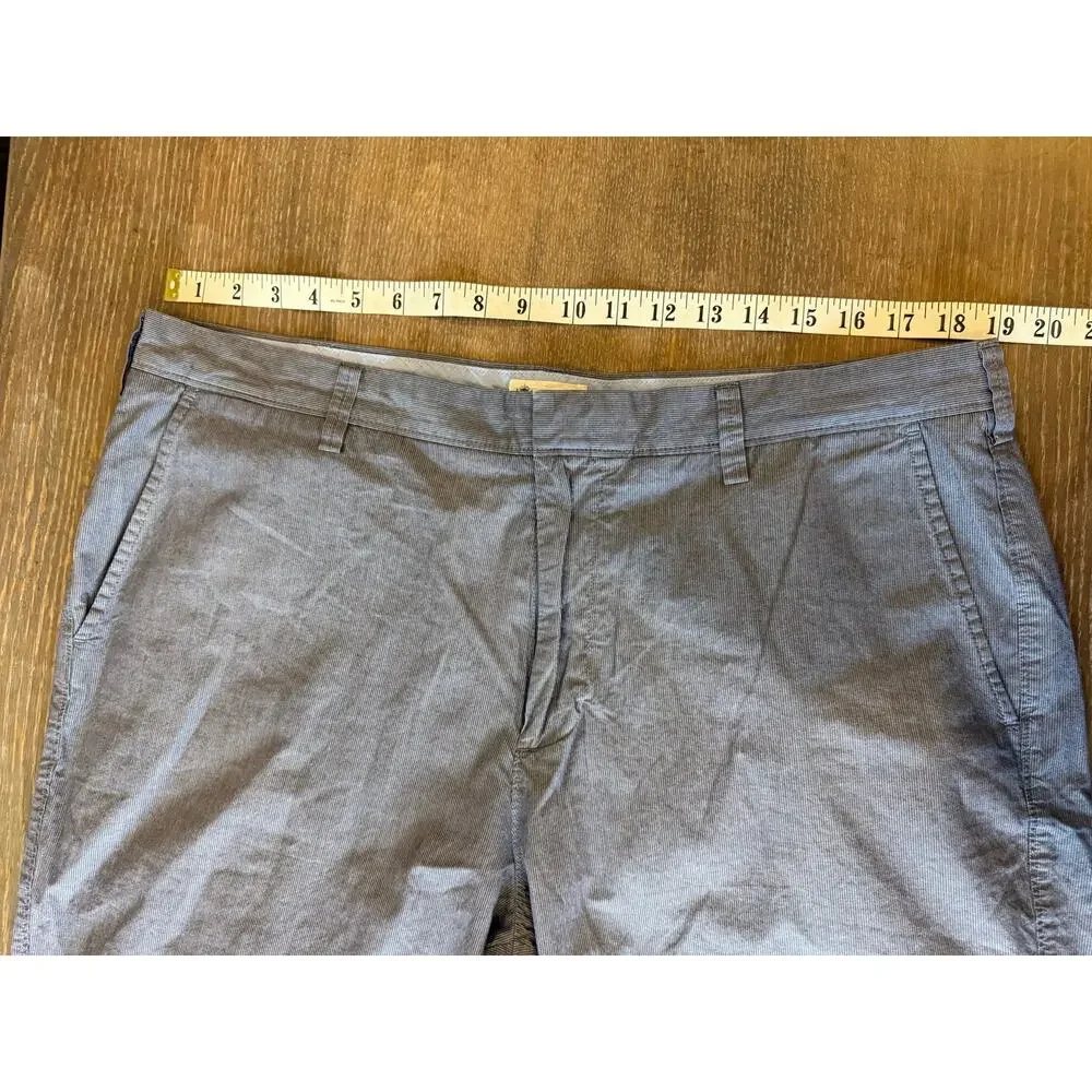 J.Crew Factory Black Striped Coton Chino Shorts Men size 38 J Crew